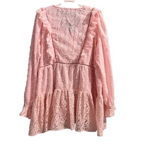 POL Pink Lace Dress Womens size large